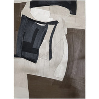 Peinture à l'huile abstraite moderne noir et blanc, cadre mural, grande peinture décorative faite à la main pour la décoration de la maison