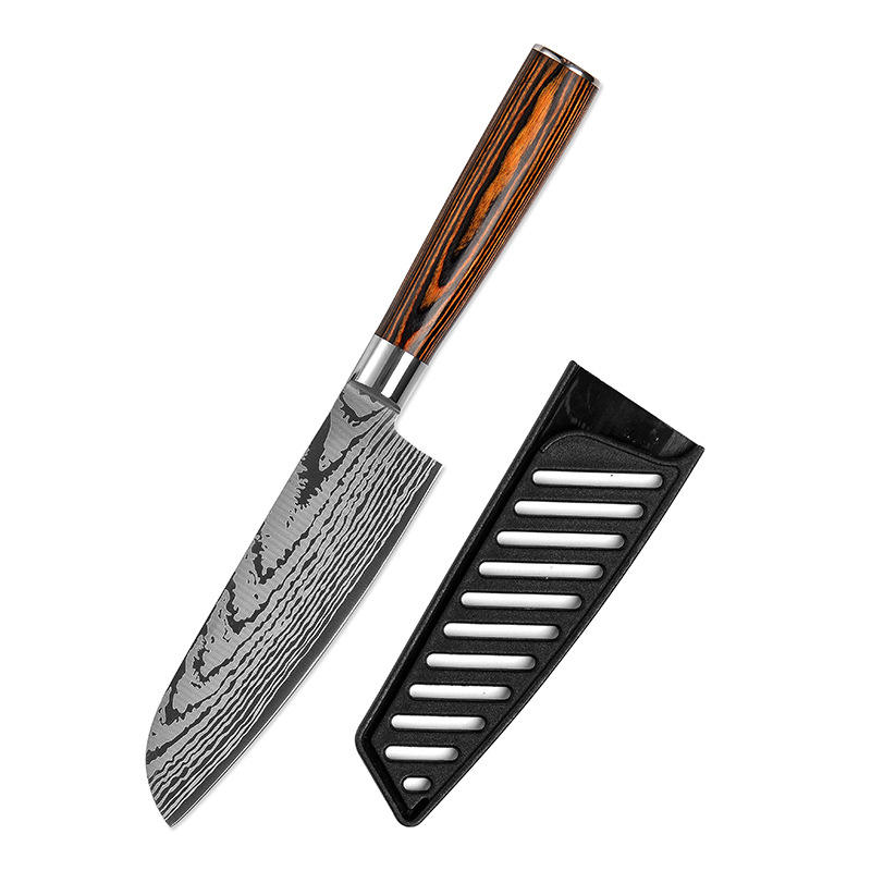 Couteau japonais marron - 5 pouces