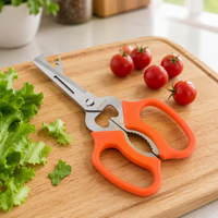Ciseaux de cuisine multifonctionnels détachables et écologiques, 7,5 pouces, en acier inoxydable robuste, pour la cuisine à domicile, le barbecue et la découpe