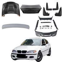 Coffre arrière en fibre de carbone pour BMW E46 325i 330i 1994-2004 Couvercle de coffre de hayon Pièces de carrosserie