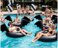 Table de poker gonflable en PVC, table de jeu flottante, table de jeu de cartes aquatique, bar à glace pour piscine, plage, fête d'été