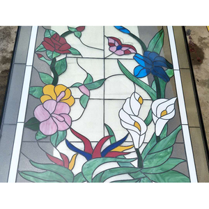 Kirche nach Hause Villa Fenster Tür abgeschrägtes Glas Doppels cheibe Kuppel Oberlicht Hersteller benutzer definierte hochwertige islamische Glasmalerei - Product Image 6
