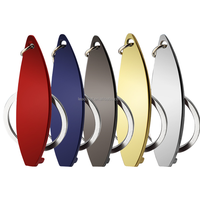 Vente chaude planche de surf porte-clés en métal porte-clés blanc personnalisé impression Laser logo porte-clés métal gravure ouvreur porte-clés