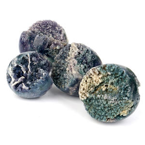 Ornamento di sfera di cristallo di melograno verde - Product Image 3