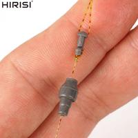 Hirisi AG135 20 Stück Karpfenangel-Method-Feeder-Verbinder Schnellwechsel-Perlen für Haar-Rig-Angelzubehör