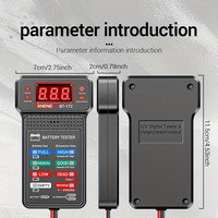 Testeur de batterie de voiture de qualité professionnelle, diagnostic intelligent en une étape, capacité de la batterie, dispositif de diagnostic automobile