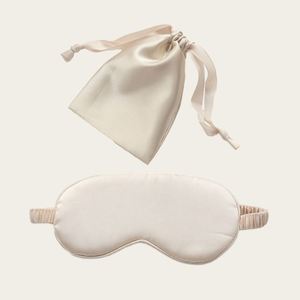 Masque de sommeil en soie sans pression avec sangle élastique, cache-yeux en satin doux pour dormir la nuit, les voyages et la sieste - Product Image 4