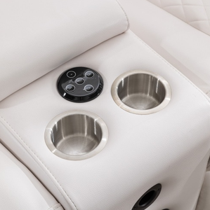 Juego de Sofás de Cuero Eléctricos Reclinables Minimalistas Modernos, Multifuncionales, Extensibles y Plegables para Casa, Apartamento, Hotel o Villa - Product Image 4