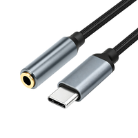Adaptateur Jack Audio USB Type C 3,5 mm Femelle, Dongle Audio Aux USB C en Plastique avec Feuille de PVC pour iPhone 15 Pro et Samsung S23
