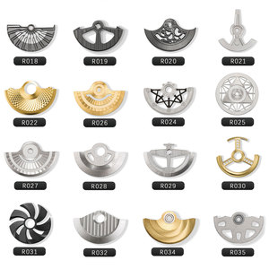 Rotor de montre automatique squelette en or rose avec logo personnalisé pour mouvements Miyota 9015 NH35 – Pièces de masse oscillante haute efficacité - Product Image 5