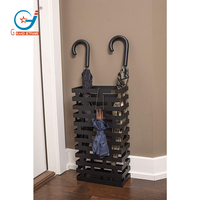 Soporte para Paraguas de Metal con Bandeja Recolectora Extraíble