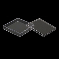 Boîte de rangement en plastique PP transparente avec couvercle, durable, pour cosmétiques, bijoux, aliments, artisanat