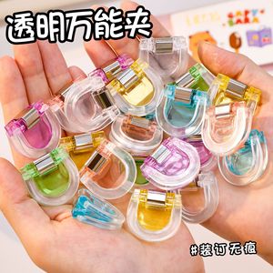 Clip transparent multifonctionnel à longue queue pour la fixation de manches et de poignets de pantalons, sans perçage, sans couture à la main - Product Image 5