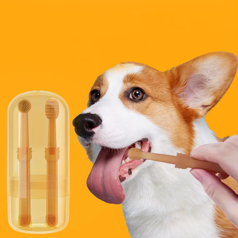 犬の歯科ケアグルーミングクリーニングペット歯ブラシセット