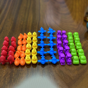 Jouet éducatif en caoutchouc souple pour enfants, dinosaures, apprentissage des <span class=keywords><strong>math</strong></span>ématiques, jouet cognitif Montessori, classification des couleurs, comptage - Product Image 5