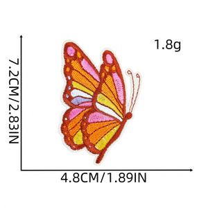New Iron on Embroidery Orange Color Sun Glass <b>rainbow</b> butterfly Sunflower Peace Sign Bus Patch for Decoration Gift - Product Image 3