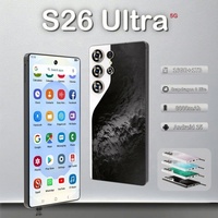 S26 Ultra 5G MTK Octa Core LTE Dual SIM, Teléfono Inteligente Empresarial, Pantalla HD OLED de 90Hz, Cámara Trasera de 108MP, Android 15, Más de 8000mAh, 512GB