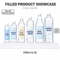 Machine de rinçage, remplissage et bouchage clé en main pour bouteilles d'eau minérale pure en PET et en verre