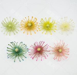 Alfiletero de Plástico con Flores Artificiales de Leucospermum Protea para Decoración de Hogar y Oficina en Jarrones - Product Image 6