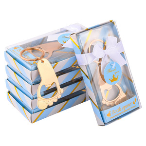 Llavero con Forma de Pie de Bebé, Abridor de Botellas, Regalo Personalizado para Baby Shower, Recuerdo de Bautismo, Llavero de Regalo de Retorno