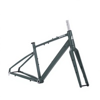 700C Aluminium Gravel Bike Rahmen SpiritX Wind Interne Kabelführung Steckachse Flat Mount Scheibenbremse BSA68 Abenteuer-Radfahren