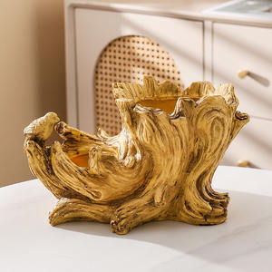 <span class=keywords><strong>Pot</strong></span> <span class=keywords><strong>de</strong></span> fleurs en résine imitation bois pour balcon, <span class=keywords><strong>pot</strong></span> <span class=keywords><strong>de</strong></span> plantes succulentes <span class=keywords><strong>de</strong></span> bureau style racine d'arbre personnalisé, style rustique en souche <span class=keywords><strong>de</strong></span> bois vieilli - Product Image 5