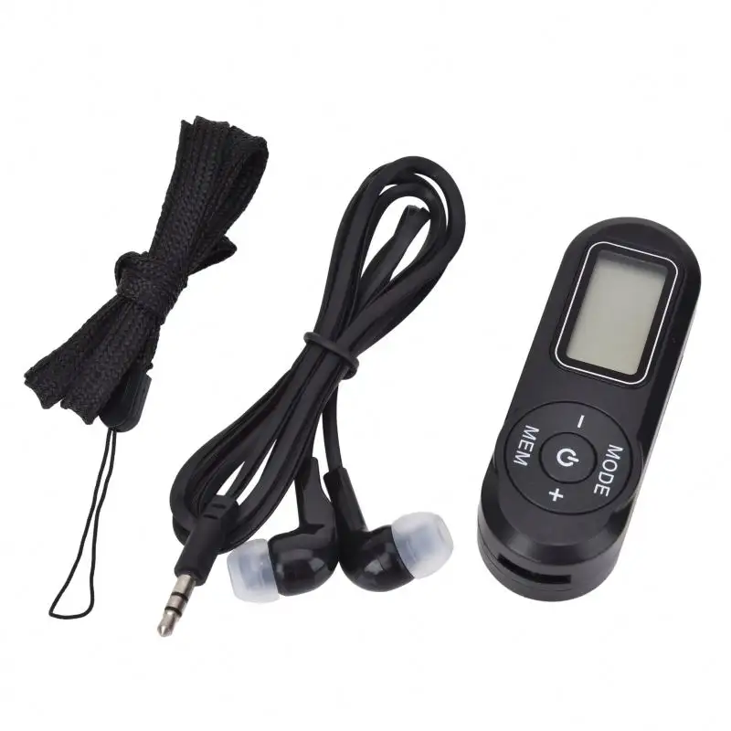 Mini Radio FM portátil con pantalla Digital, receptor de FM, reproductor MP3 Retro, estilo DSP, con cordón para auriculares