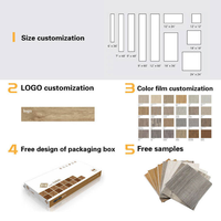 Plancher en vinyle SPC rigide, antidérapant, imperméable, à installation par clic, 4 mm, 5 mm, 6 mm
