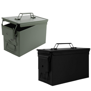 Cá Nhân Khắc Thép Bullet Lưu Trữ Hộp Không Thấm Nước M2a2 M2a1 0.50 Tầm Cỡ Kim Loại Đạn Hộp - Product Image 3