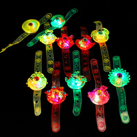 Montres Gyro LED Créatives Lumineuses pour Enfants, Jouets Tournants, Fournitures de Fête Néon, Cadeaux, Montre LED
