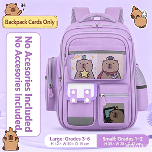 Sac à dos d'étudiant mignon de style dessin animé, sac à dos léger et imperméable de grande capacité pour les enfants de la 1ère à la 6ème année du primaire - Product Image 6