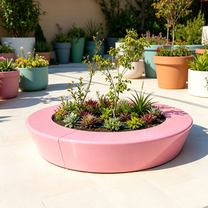 Banc et jardinière combinés en UHPC sur mesure, sièges artistiques, sièges publics uniques pour l'immobilier haut de gamme - Product Image 4
