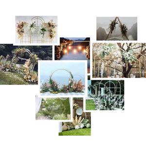 ซุ้มแต่งงานทรงหกเหลี่ยมโลหะแบบตั้งพื้นสำหรับตกแต่งงานปาร์ตี้และงานเทศกาล - Product Image 4