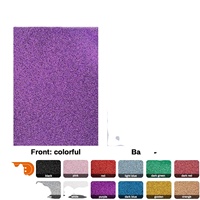 Papier pailleté A4 en PVC enduit anti-ondulation pour impression dorée, autocollant épais, film mural rigide, carton artisanal, emballage cadeau