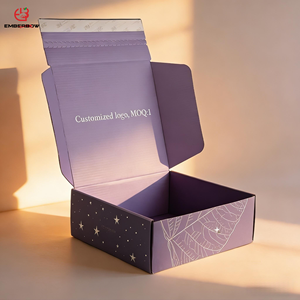 Custom Printed Corrugated Kraft <b>Box</b> Biodegradable Compostable Portable Apparel Mailer Shipping Packaging <b>Box</b> - Product Image 1