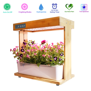 Équipement hydroponique intelligent en bambou, 40 w, système <span class=keywords><strong>de</strong></span> culture hydroponique, éclairage naturel pour jardin intelligent - Product Image 5