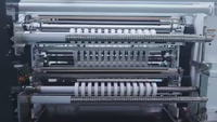 Machine de découpe et de rembobinage à tourelle quatre axes entièrement automatique à grande vitesse, diamètre de déroulage 1200 mm, pour film EVA et modules solaires