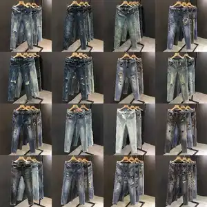 Jeans pour hommes de haute qualité de haute qualité de haute qualité jeans pour hommes de style décontracté uni à un bouton 501 du fabricant vietnamien