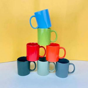 Tasses à café en céramique de 11 oz pour sublimation, vierges, blanches, revêtues, personnalisables, avec paille minimaliste, pour la rentrée scolaire (vente en gros) - Product Image 2
