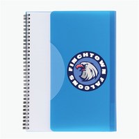 Carnet spirale A5 5*7 avec couverture en PP, impression UV personnalisée du logo – Option cadeau, bloc-notes pour l'école, journal scolaire, cahier de composition