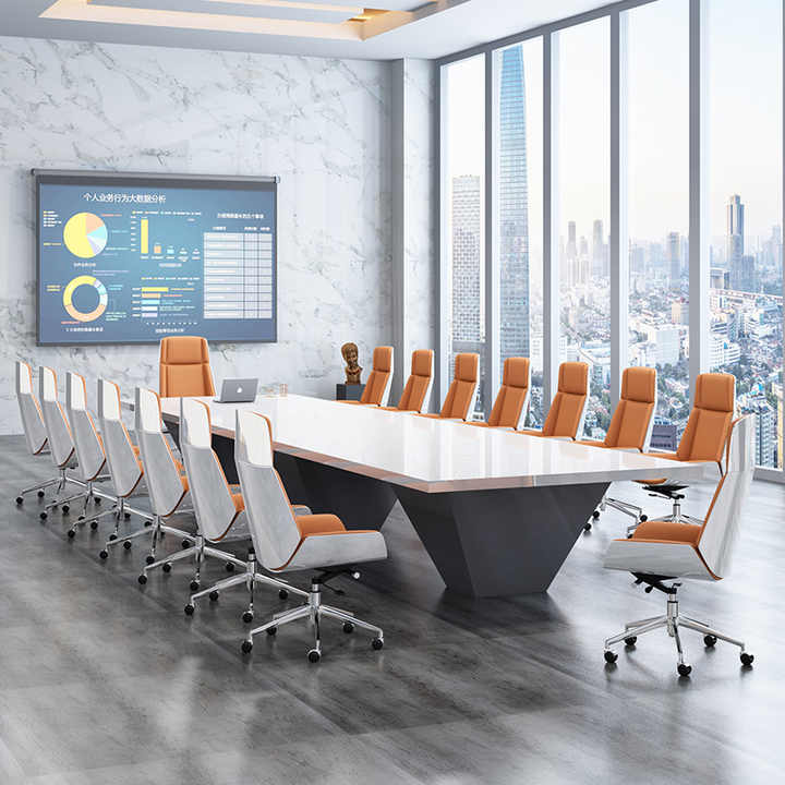 Leather Office Room Chair Modern Luxury Executive Boss Manager Working Chair With Wheels