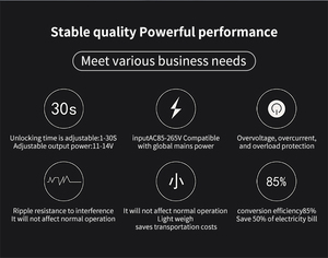 Andudu Metal Power Supply for DC12V 5A AC 90-260V <strong>Access</strong> <strong>Control</strong> System Power Adapter <strong>Intercom</strong> System with Time Delay - Product Image 6