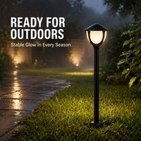 Lampe LED de jardin à économie d'énergie, directement de l'usine, avec capteur automatique pour cour et entrée de maison