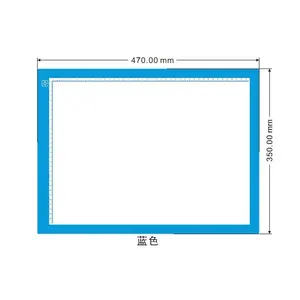 Base de caja de luz acrílica A3, tablero de dibujo de rastreo iluminado con rayos X Delgado, almohadilla de luz LED