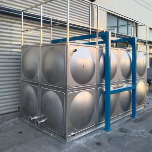 Réservoir d'eau en acier inoxydable de grande capacité, réservoir d'eau galvanisé à chaud, réservoir d'eau en acier inoxydable 304 de qualité industrielle, sur mesure - Product Image 5