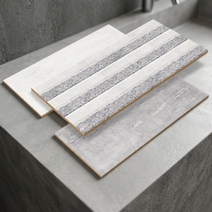 Azulejos de Pared de Porcelana Mate de 300x600 mm, Imitación de Piedra Gris, Textura para Interiores, Azulejos para Piso de Baño, Antideslizantes, Instalación Adhesiva - Product Image 3
