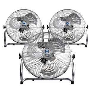 Ventilateur de sol en métal léger argenté pour usage domestique, commercial et industriel, ventilateur de sol pour hôtels, gain de place - Product Image 4