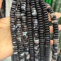 Perles Rondelles Plates en Pierre Naturelle Hui Rui de Qualité Supérieure 4*10mm, Améthyste et Œil de Tigre, pour la Fabrication de Bijoux