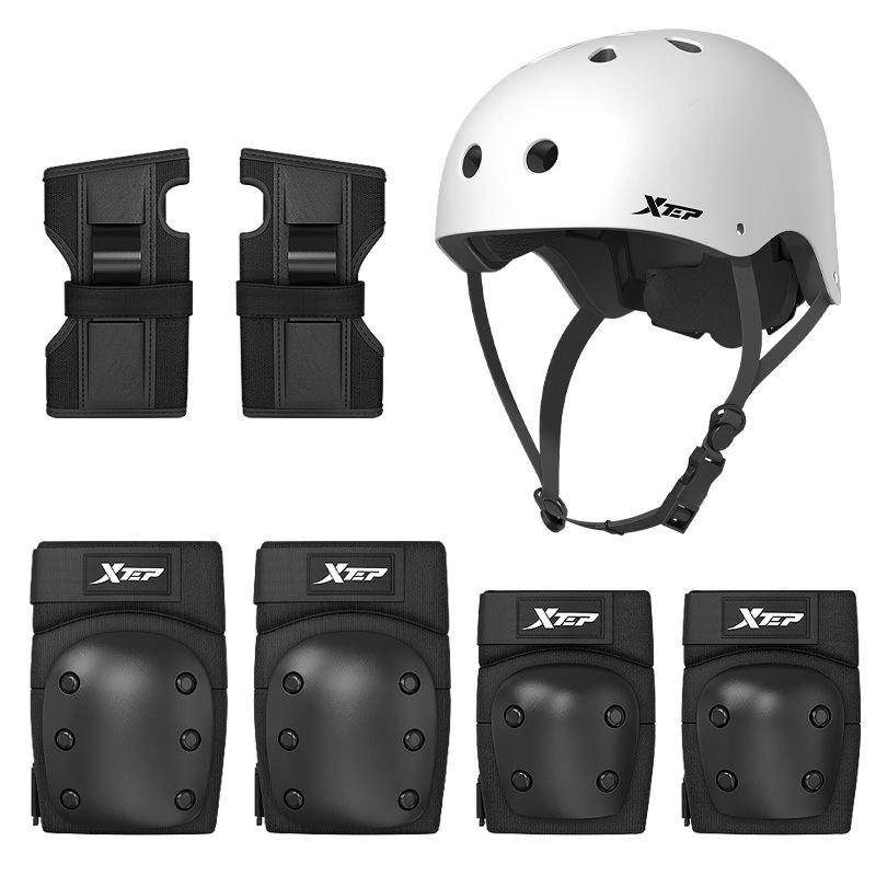 [Ensemble de 7 pièces] Équipement de protection noir, casque noir