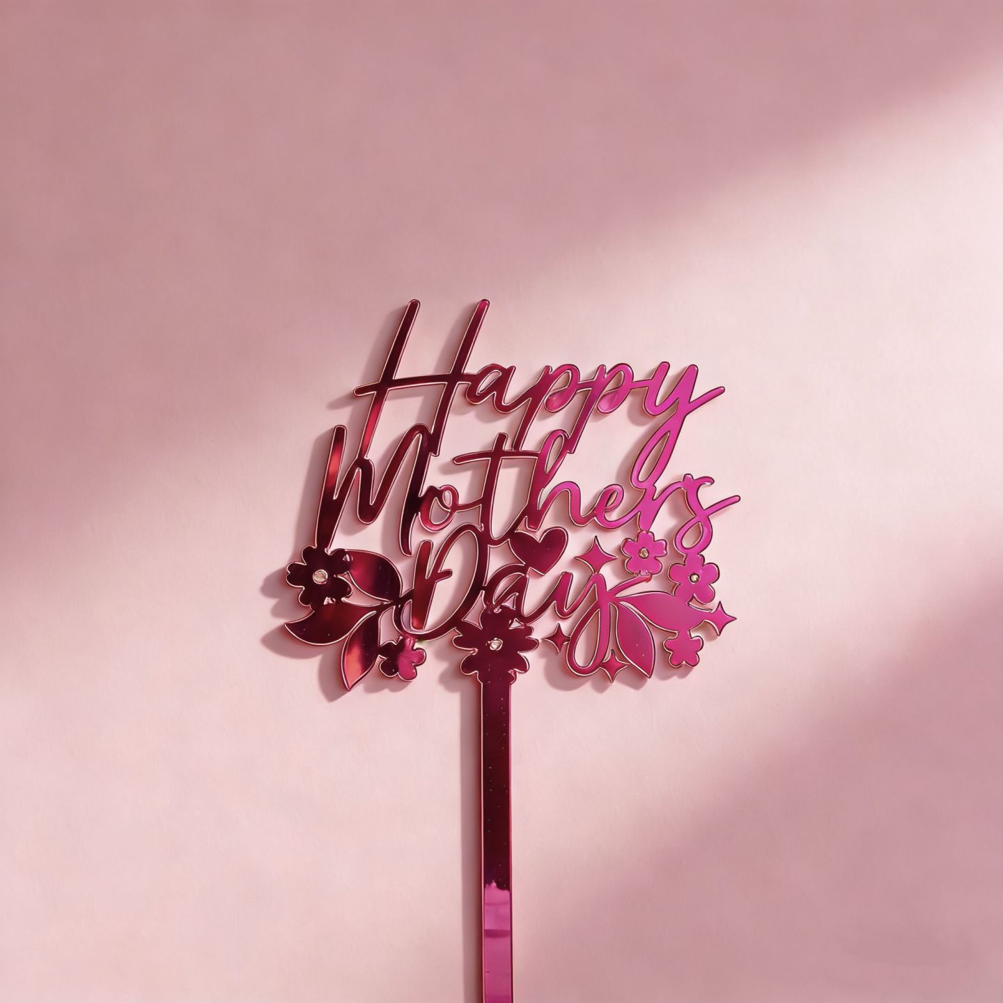 fleur bonne fête des mères miroir rose rouge